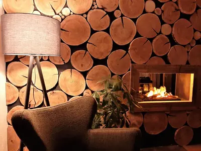 Ein Sitzbereich in der Unterkunft Harz hotel Iris