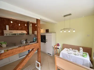 Küche/Küchenzeile in der Unterkunft Schöne Ferienwohnung in Veckenstedt