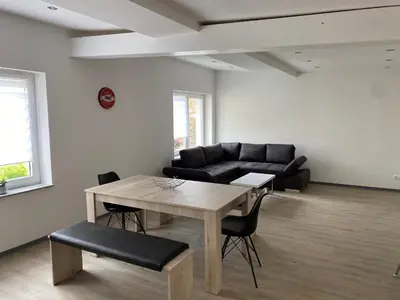 Ein Sitzbereich in der Unterkunft Großer Vampir