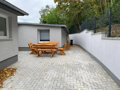 Das Gebäude in dem sich die Ferienwohnung befindet