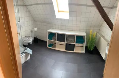 Ein Badezimmer in der Unterkunft Urlaub in der Welterbestadt Quedlinburg