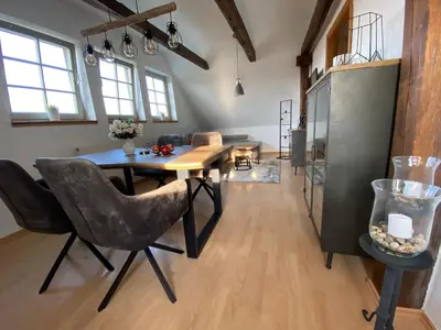 Küche/Küchenzeile in der Unterkunft Urlaub in der Welterbestadt Quedlinburg
