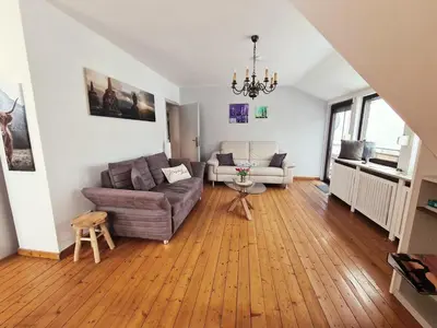 Ein Sitzbereich in der Unterkunft GP Ferienwohnung