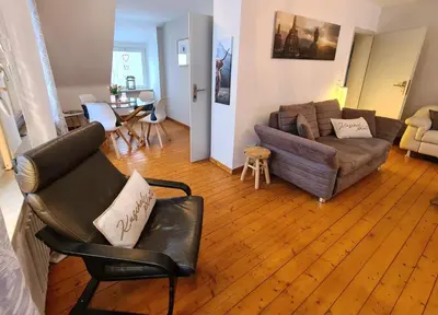 Ein Sitzbereich in der Unterkunft GP Ferienwohnung