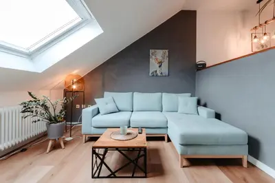 Ein Sitzbereich in der Unterkunft CozyStay - Gemütliche Wohnung im Oberharz