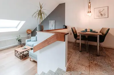Ein Sitzbereich in der Unterkunft CozyStay - Gemütliche Wohnung im Oberharz