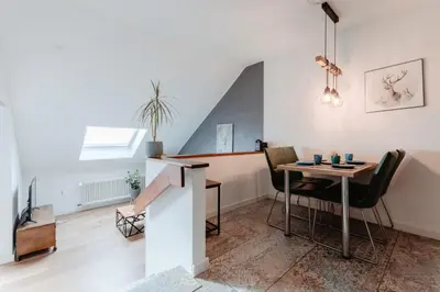Ein Sitzbereich in der Unterkunft CozyStay - Gemütliche Wohnung im Oberharz