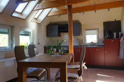 Küche/Küchenzeile in der Unterkunft Ferienwohnung Zündholz