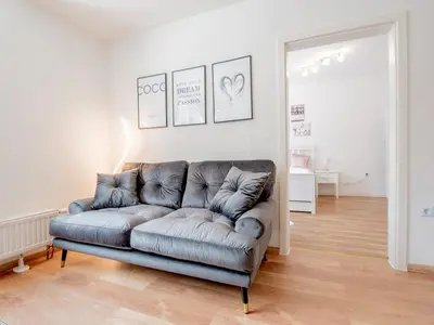 Ein Sitzbereich in der Unterkunft EUPHORAS - Top ausgestattete Ferienwohnung mit 105 qm und 3 Schlafzimmern