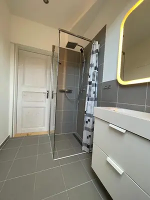 Ein Badezimmer in der Unterkunft Ferienwohnung Arnold