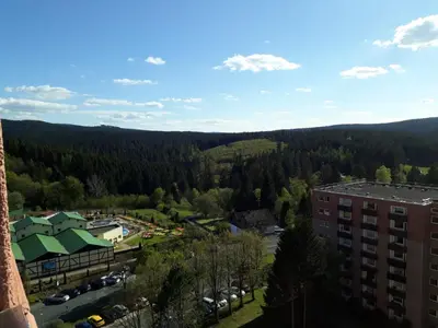 Ein allgemeiner Bergblick oder ein Berglick von der Ferienwohnung aus