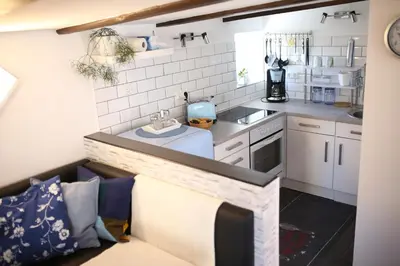 Küche/Küchenzeile in der Unterkunft Schlossweg-Apartment