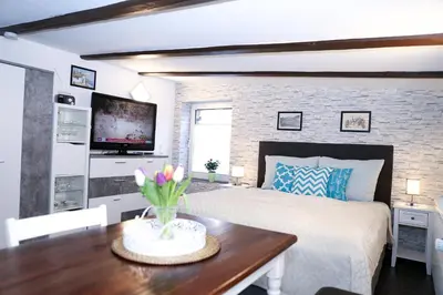 TV/Unterhaltungsangebot in der Unterkunft Schlossweg-Apartment