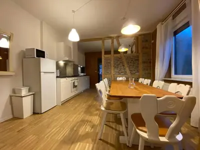 Küche/Küchenzeile in der Unterkunft Ferienhaus Art Apartment - Harz