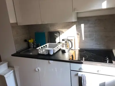 Küche/Küchenzeile in der Unterkunft Ferienhaus Art Apartment - Harz