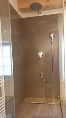 Ein Badezimmer in der Unterkunft Ferienhaus Tor zum Münzenberg
