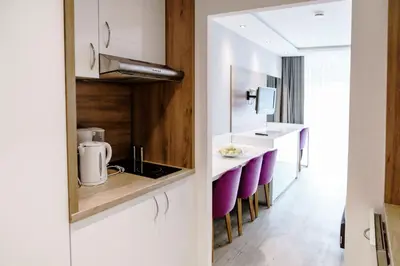 Küche/Küchenzeile in der Unterkunft Haus am See Luxury HS 223 B