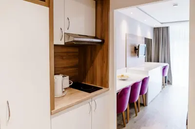 Küche/Küchenzeile in der Unterkunft Haus am See Luxury HS 224 B