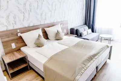 Ein Bett oder Betten in einem Zimmer der Unterkunft Haus am See Luxury HS 949 B