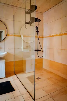 Ein Badezimmer in der Unterkunft Ferienapartments HarzZeit