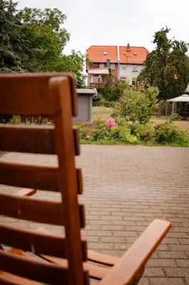 Das Gebäude in dem sich die Ferienwohnung befindet