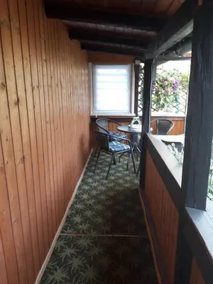 Ein Sitzbereich in der Unterkunft Ferienwohnung Haus Niedersachsen