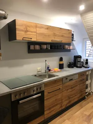 Küche/Küchenzeile in der Unterkunft Suite Apartment Quedlinburg Schlosspfad