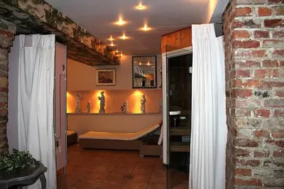 Ein Bett oder Betten in einem Zimmer der Unterkunft Parkhotel Fischer