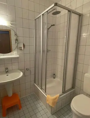 Ein Badezimmer in der Unterkunft Akzent Berghotel Rosstrappe