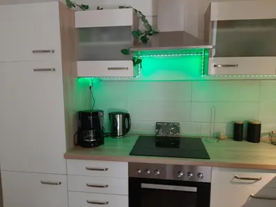 Küche/Küchenzeile in der Unterkunft Ferienwohnung Harzmonie