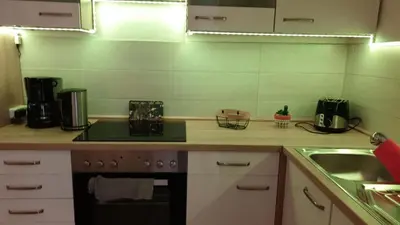 Küche/Küchenzeile in der Unterkunft Ferienwohnung Harzmonie