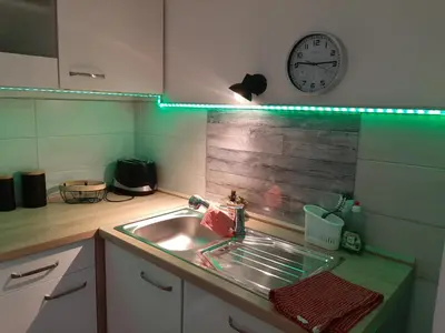 Küche/Küchenzeile in der Unterkunft Ferienwohnung Harzmonie