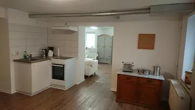 Küche/Küchenzeile in der Unterkunft Ferienwohnung Wäldle
