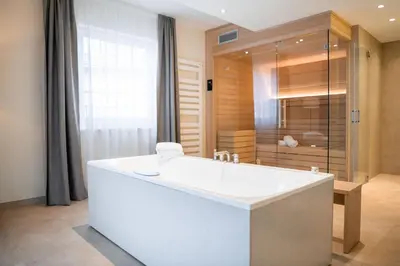 Ein Badezimmer in der Unterkunft Naturresort & Spa Schindelbruch