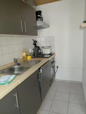 Küche/Küchenzeile in der Unterkunft Ferienwohnung Schöne Ecke