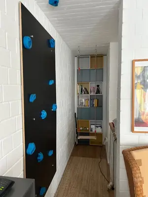 Ein Bett oder Betten in einem Zimmer der Unterkunft Roter Bär im Quellenweg