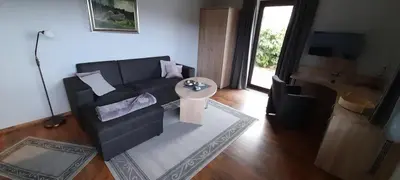 TV/Unterhaltungsangebot in der Unterkunft Ferienwohnung Wiesenblick mit Terrasse im Landhaus Fischer