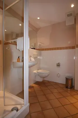 Ein Badezimmer in der Unterkunft Vitalhotel Sonneneck