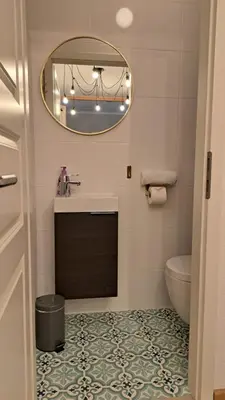 Ein Badezimmer in der Unterkunft Ferienhaus Fingerhut