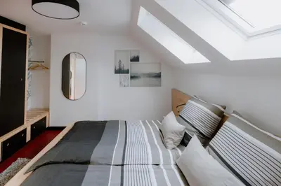 Ein Bett oder Betten in einem Zimmer der Unterkunft Appartement Am Salzbergtal