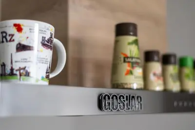 Kaffee-/Teezubehör in der Unterkunft Ferienwohnung Blickfang am Nordberg