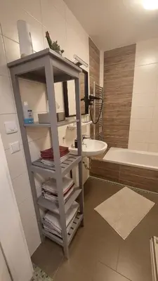 Ein Badezimmer in der Unterkunft An der Stadtmauer
