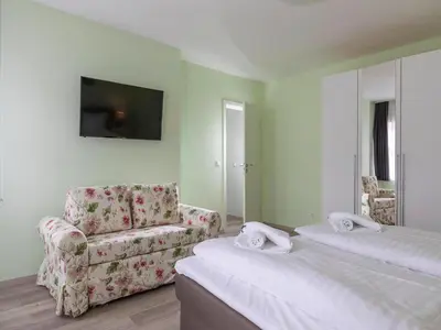 Ein Bett oder Betten in einem Zimmer der Unterkunft Apartment Schlossblick, Wernigerode