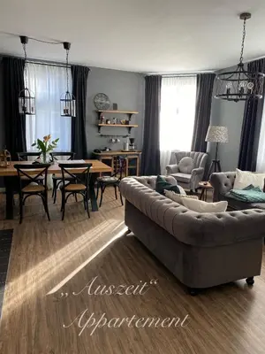 Ein Sitzbereich in der Unterkunft Auszeit-Appartement Wernigerode