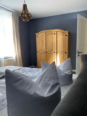 Ein Bett oder Betten in einem Zimmer der Unterkunft Auszeit-Appartement Wernigerode