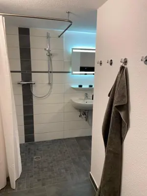 Ein Badezimmer in der Unterkunft Zum Mathildenbrunnen