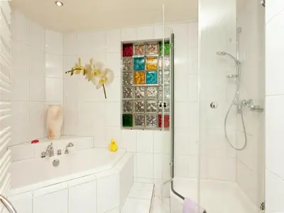 Ein Badezimmer in der Unterkunft Ferienwohnung in der Nähe des Brockengipfels