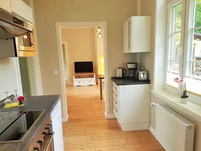 Küche/Küchenzeile in der Unterkunft Ferienwohnung Himmelpforte 2
