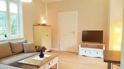 TV/Unterhaltungsangebot in der Unterkunft Ferienwohnung Himmelpforte 2