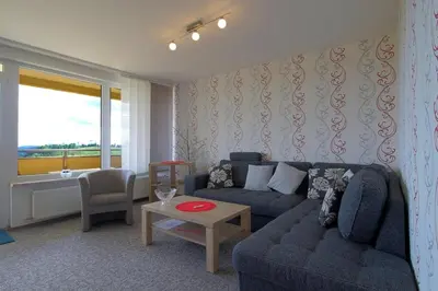 Ein Sitzbereich in der Unterkunft Apartment 283